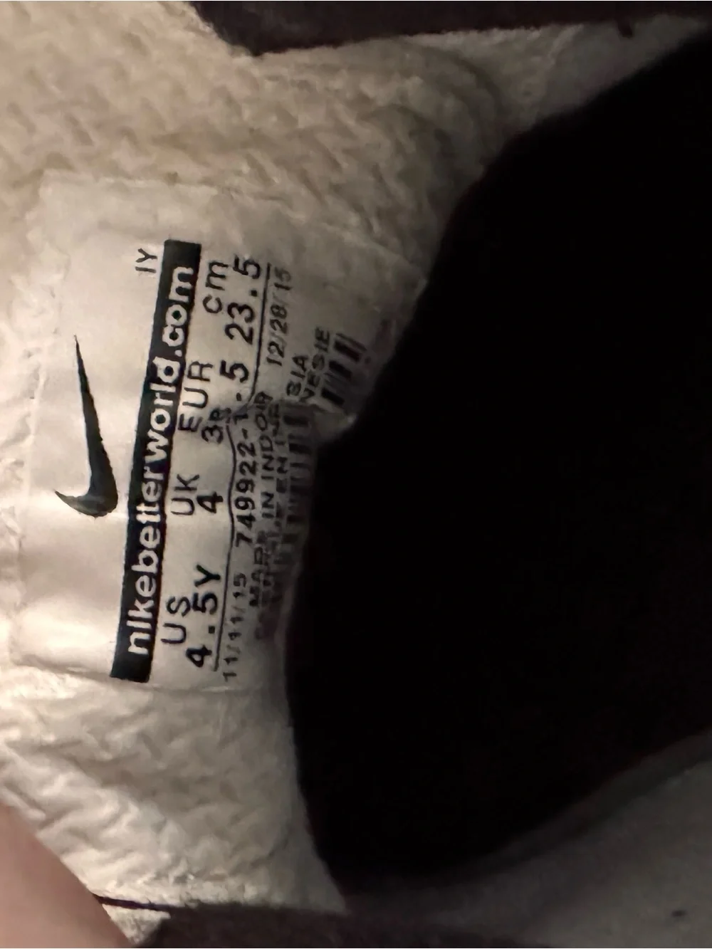 Nike White Indoor Soccer Cleats with Pink and Orange Graphic Accents